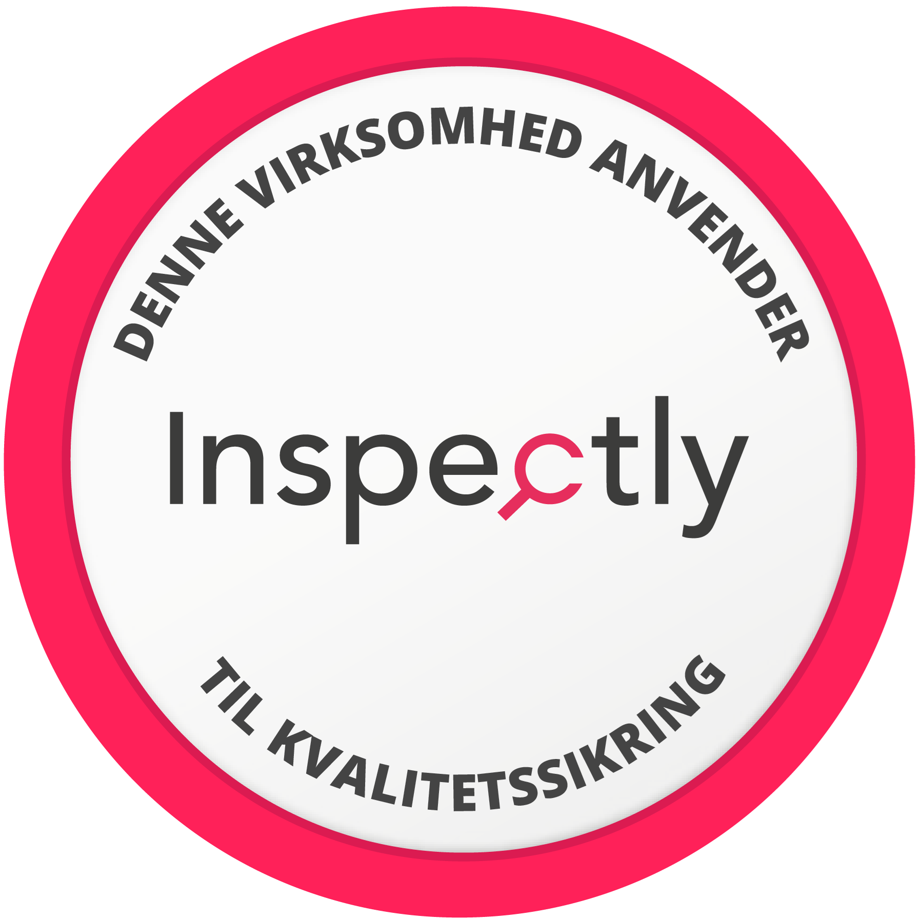 inspectly badge pink dk